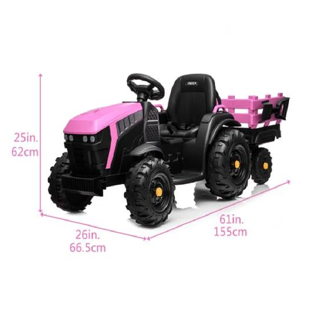 

LZ-925 Farm Lawn Detachable Trailer 12V7AH Agricultural Vehicle Kids Ride On Car Children Children Racing Car 3 To 8 Years Old