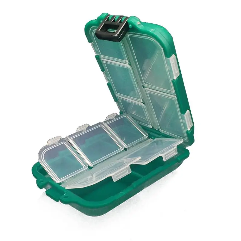 Квадратный рыболовный крючок приманка коробка много отсеков рыболовные снасти