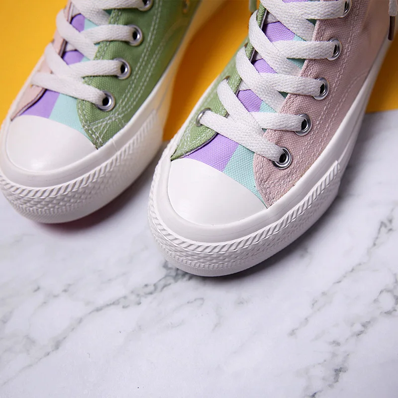 Женские высокие кроссовки на шнуровке розовые зеленые черные или красные