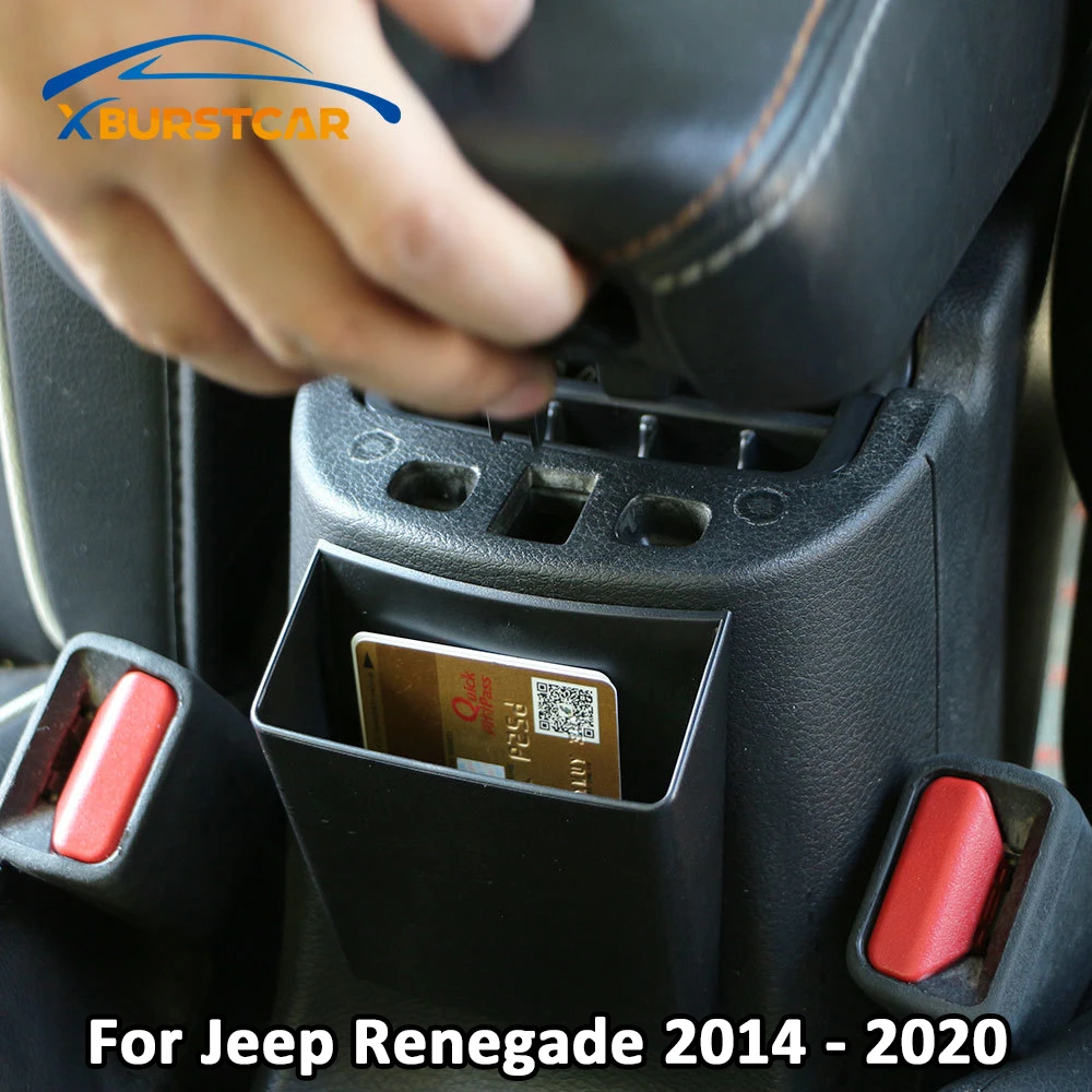 Xburstcar для Jeep Renegade 2014 2020 ABS ящик хранения в подлокотнике автомобиля держатель чашки