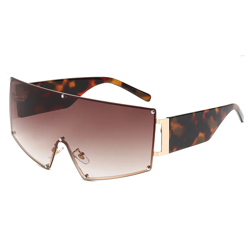 

Vintage Oversized Sunglasses Women 2020 New Luxury Brand Designer Square Sun Glasses Fashion Flat Top Colorful Eyewear Men Gafas