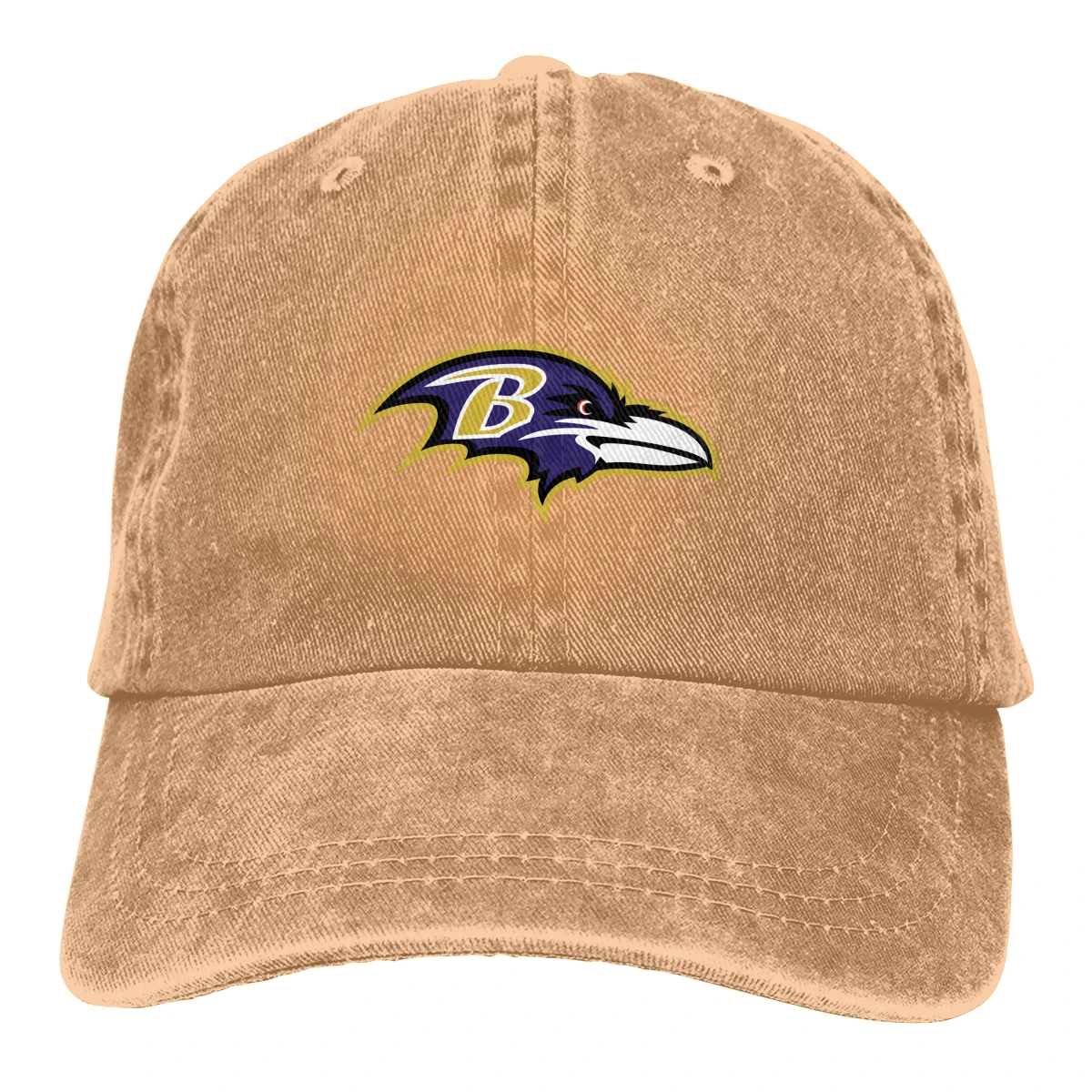 

Women Ponytail baseball cap print 3D Ravens logo Fashion Hats Men Cotton Outdoor Simple Visor Casual Cap