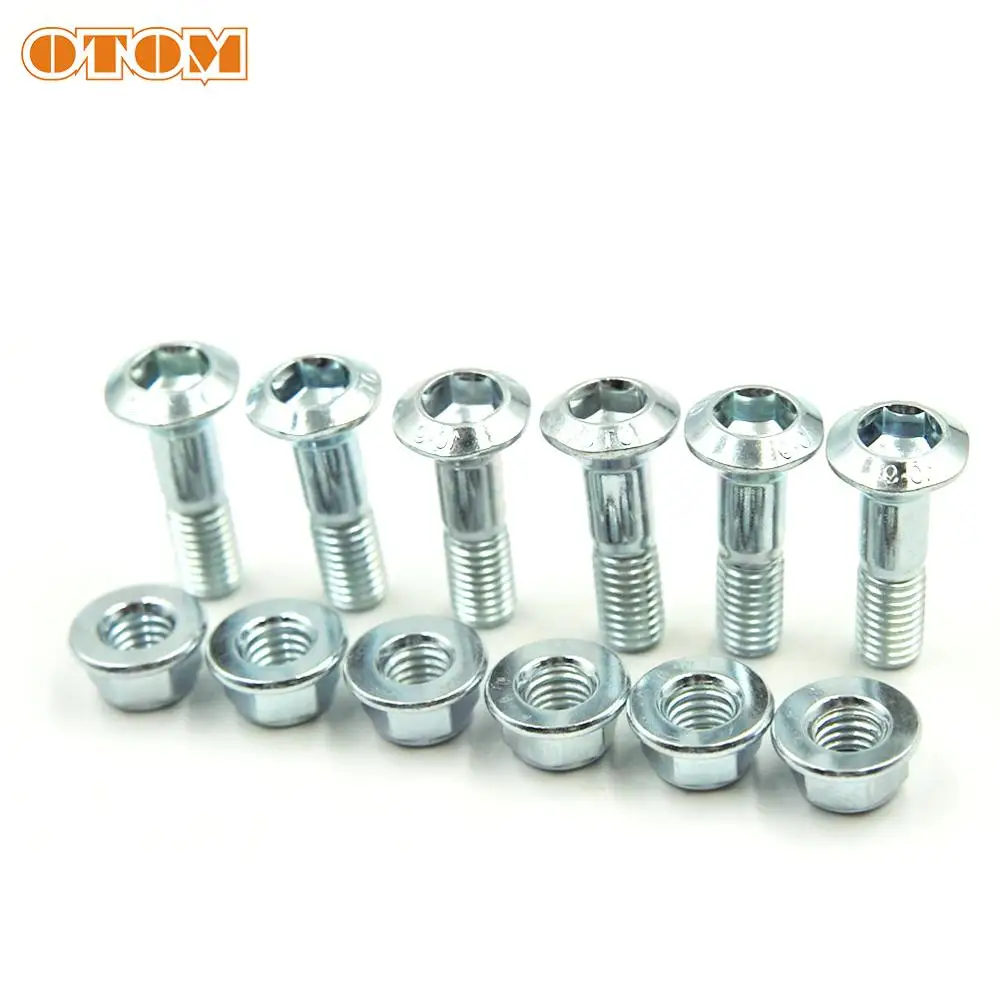 OTOM мотоциклетные M8 универсальные звездочки болты винт оцинкованная гайка крышки