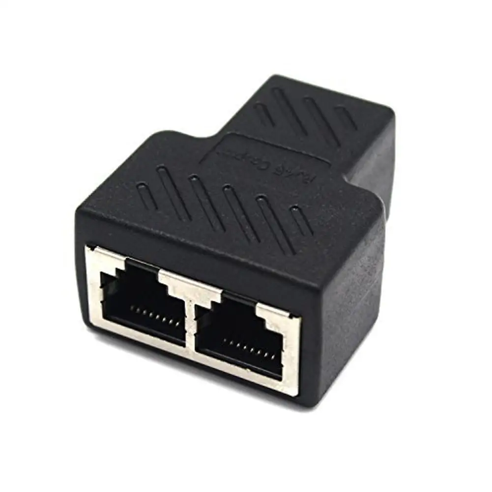 Разветвитель RJ45 от 1 до 2 адаптер с двумя гнездовыми портами CAT 5/CAT 6 | Электроника