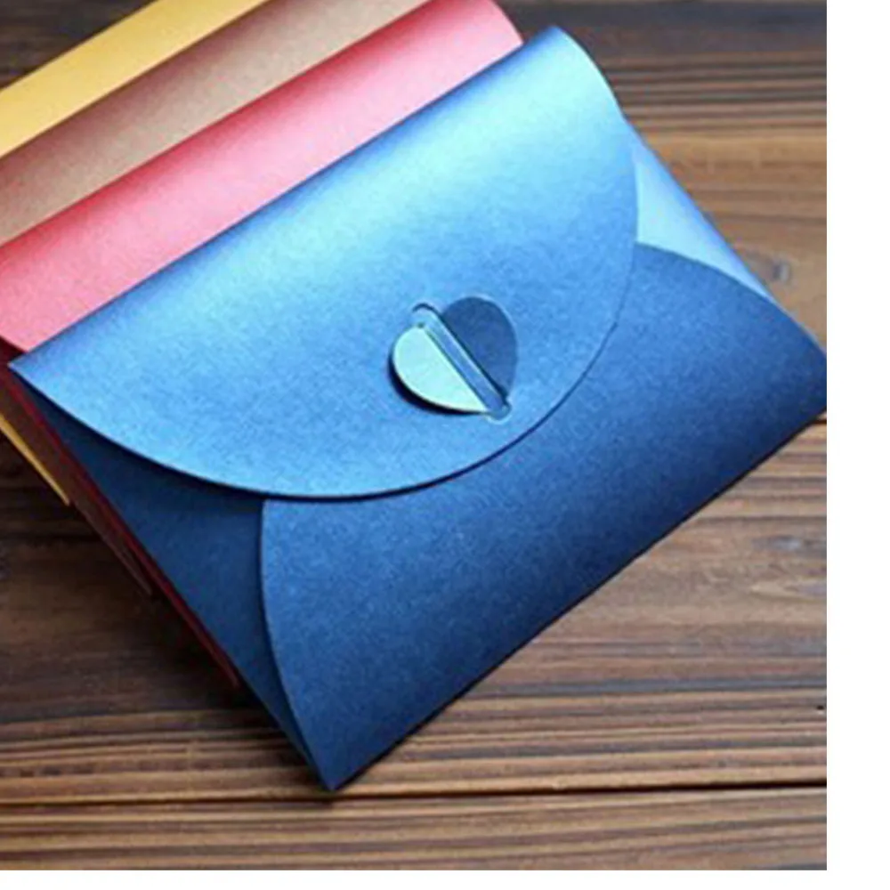 1 шт. пустой мини-конверт в форме сердца стиле ретро бумажный конверт для