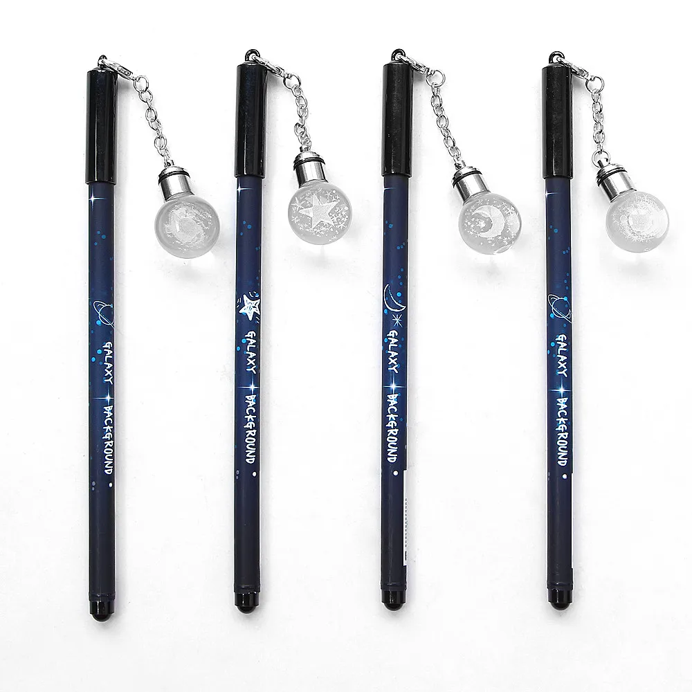 1 шт. Творческий 0 5 мм гелевая ручка черного цвета милый светильник с Луной и