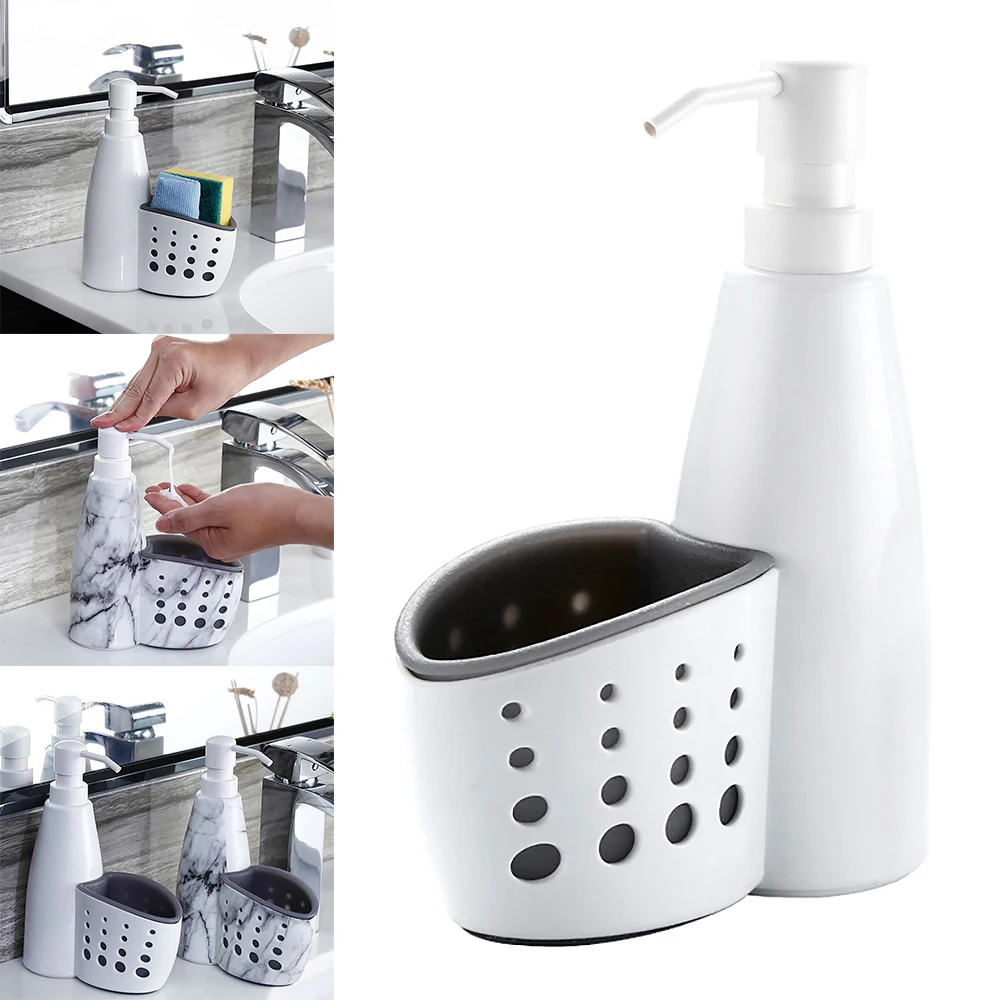 

Bathroom Storage Two In One Storage Box Multifunction Liquid Detergent Drainboard Soap Holder Cleaning For Kitchen Bathroom Tool