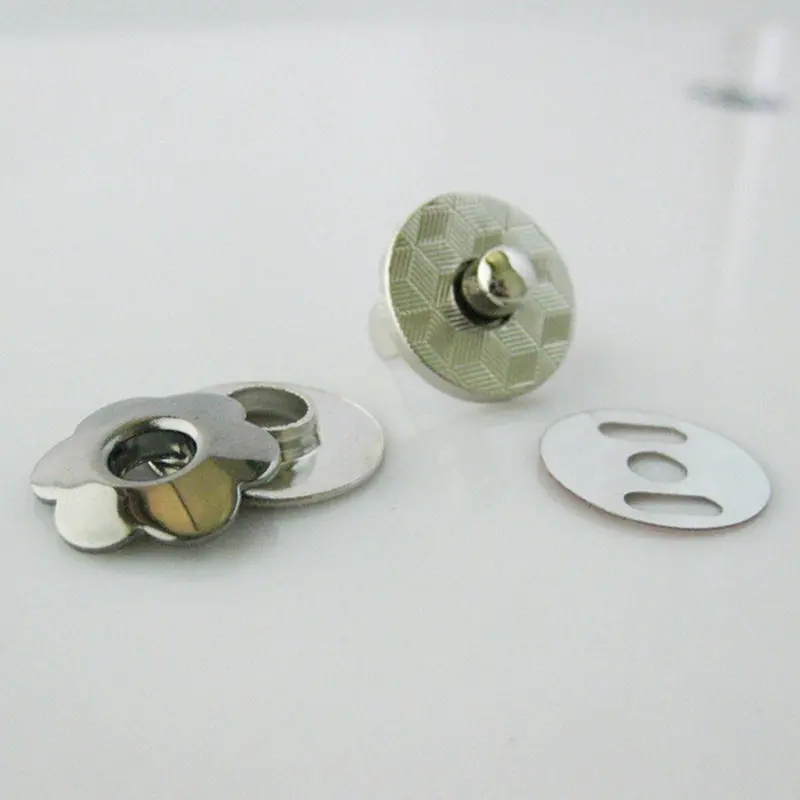 17 мм 5/8 &quotсеребро 20 Набор Магнитных защелок в форме цветка для сумки скрапбукинга