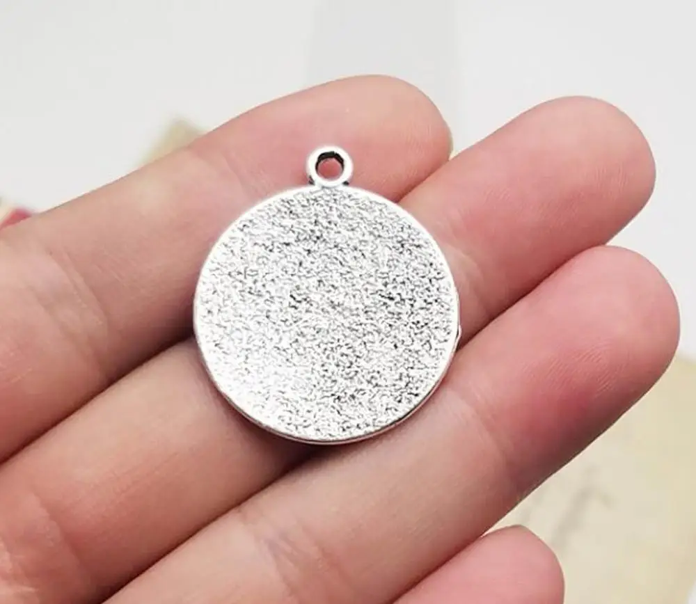 10 шт./лот 25 мм подвески в виде одуванчика с античным серебряным покрытием товары