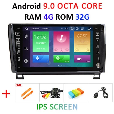 " DSP Android 9,0 ips экран 64G радио GPS 2 DIN в автомобиль для TOYOTA Sequoia Tundra стерео без DVD плеера навигационный приемник аудио - Цвет: 9.0 4G 32G IPS