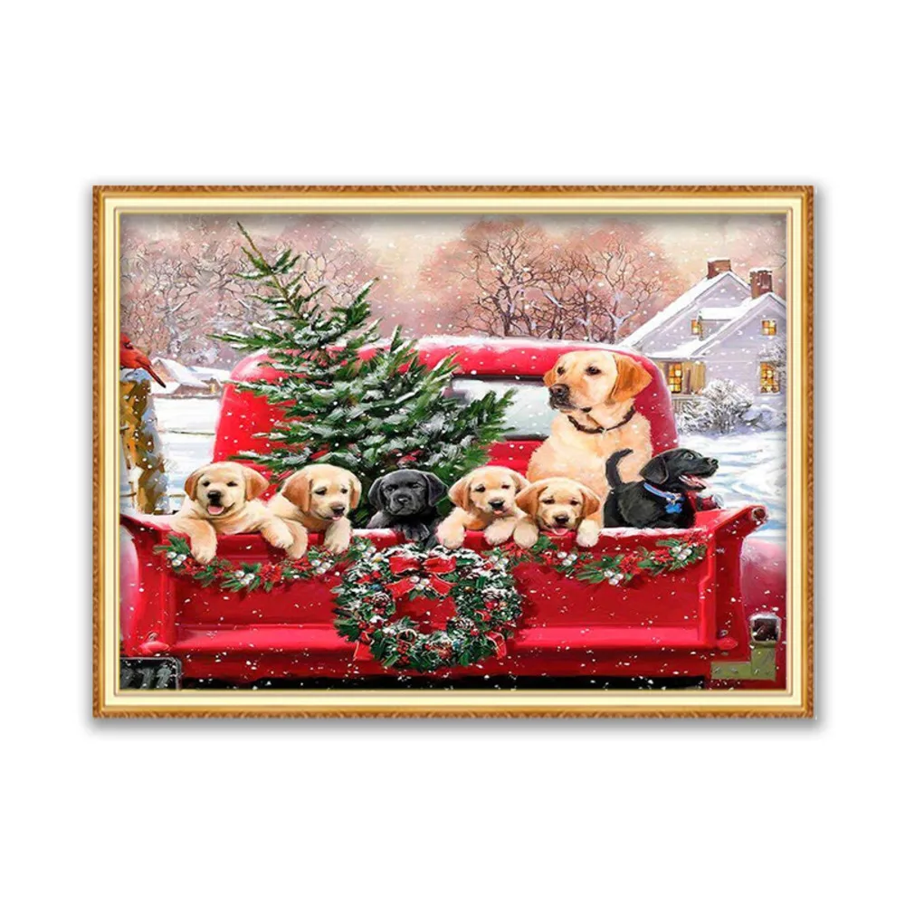 

Набор для вышивки крестиком 11CT с изображением собаки лабрадора