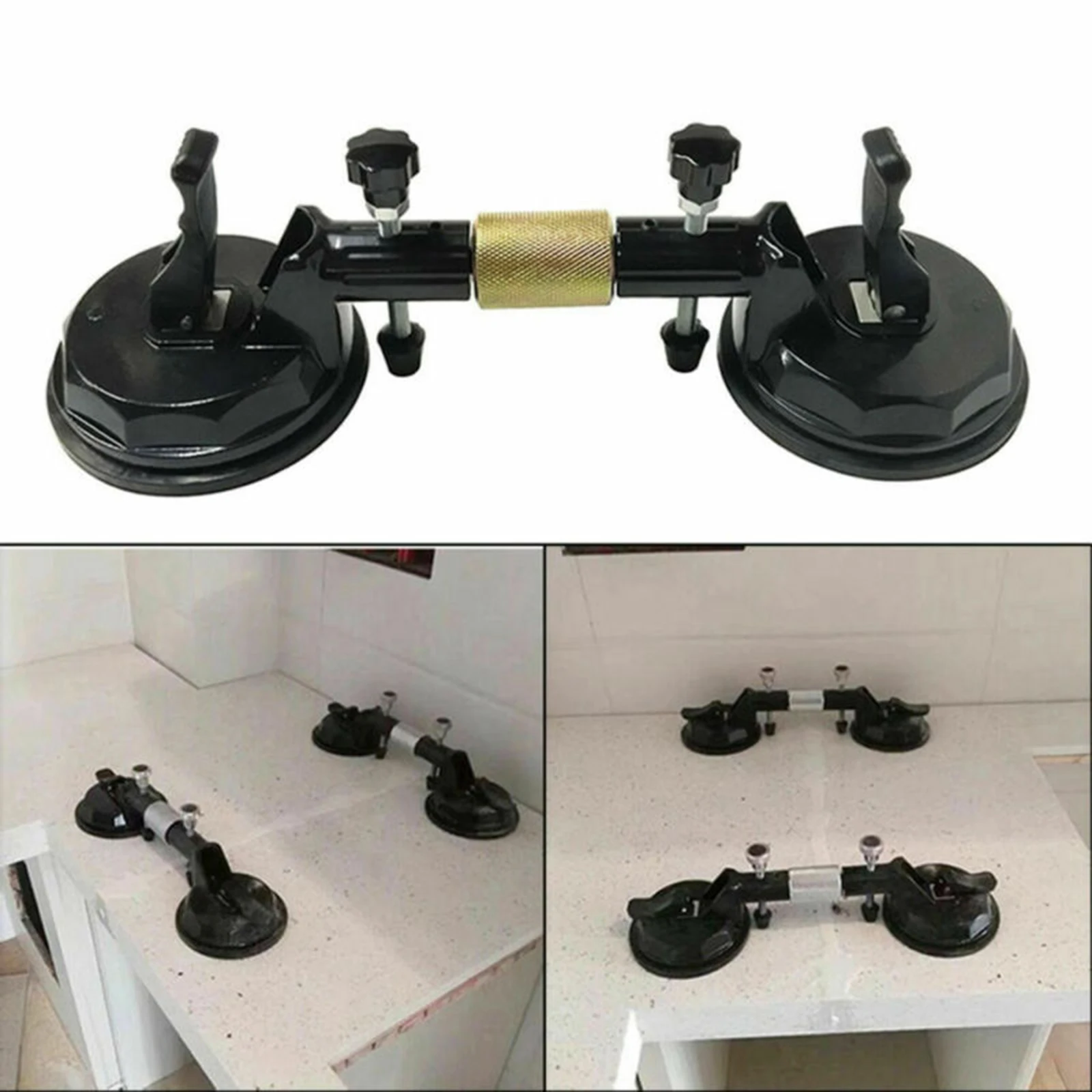 

Adjustable Suction Cup Stone Seam Setter for Pulling and Aligning Tiles Flat Surfaces G10