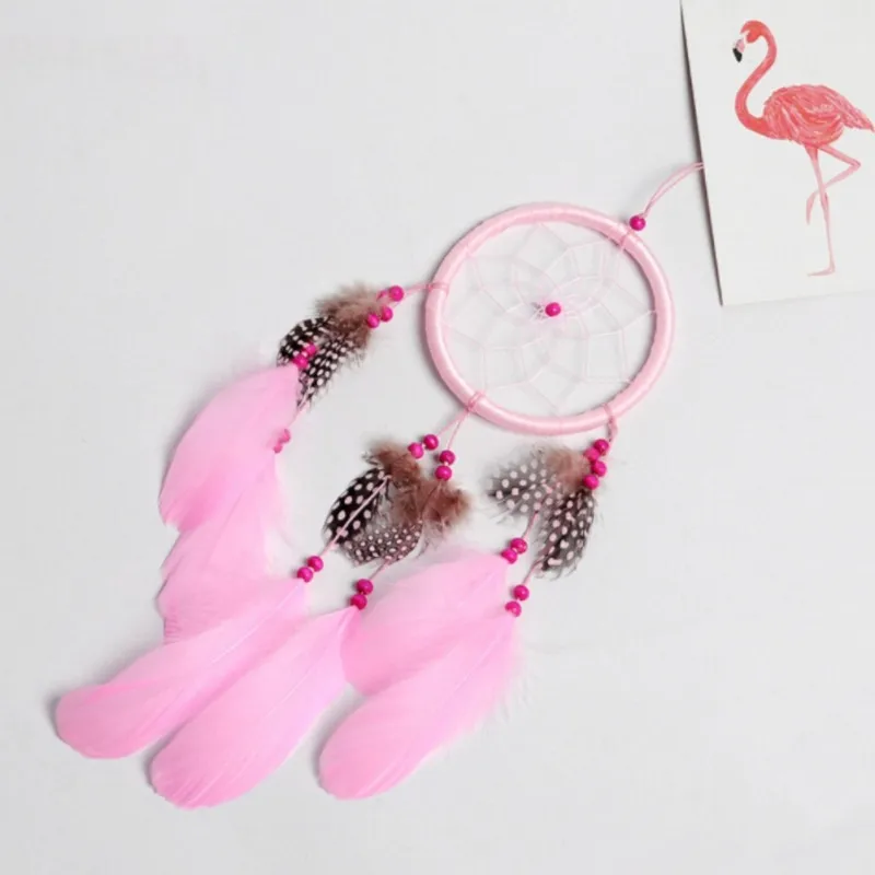 Колокольчики ручной работы индейский амулет &quotЛовец снов&quot сетка с перьями 55 см