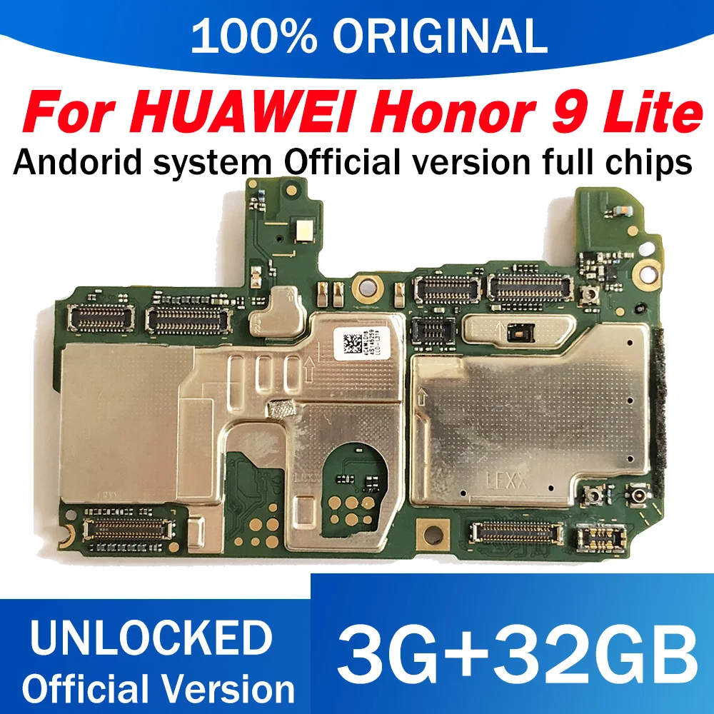 Материнская плата для Huawei Honor 9 Lite LLD-L31-3 + 32 ГБ чистая оригинальная ROM ОС Android