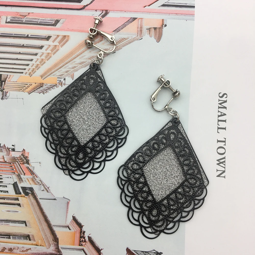 Серьги из шлифованной пряжи с пайетками для женщин ювелирное изделие модные