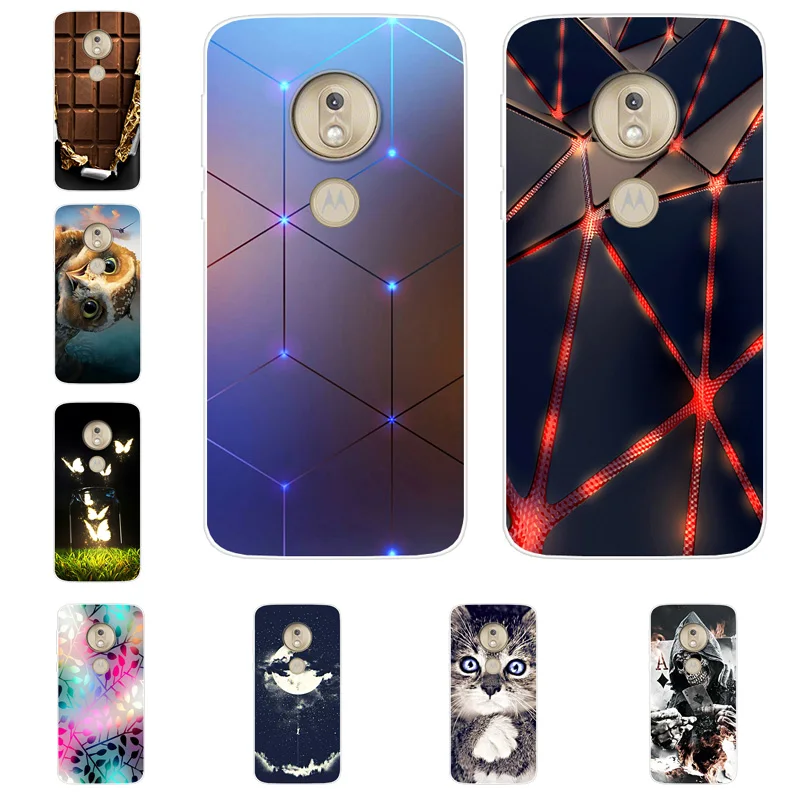 Силиконовый чехол для Moto G7 Play power G6 G5S X4 E4 E5 Plus мягкий из ТПУ Case Fundas|Бамперы| |