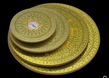 Восемь диаграмм Fengshui Pan компас из чистой меди ручная работа Профессиональные