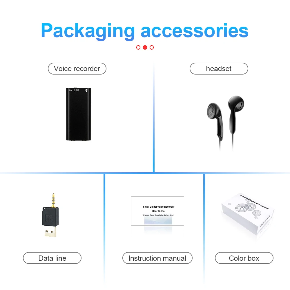 Профессиональный диктофон 15 часов цифровой активированный аудио мини Диктофон