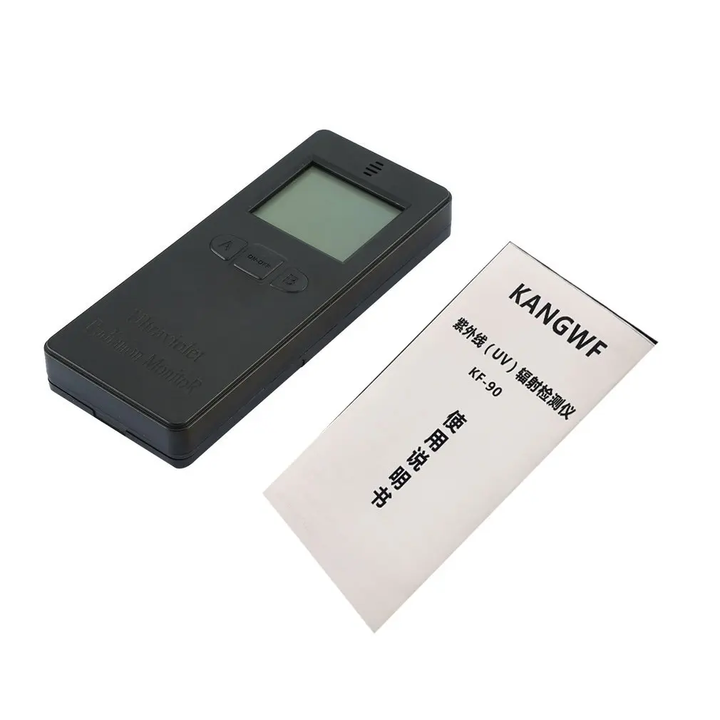 Digital Ultraviolet Radiation Detector UV UVI Meter Dosimeter Tester Counter with Temperature Display 125x53x18mm 0-3000uw ACEHE