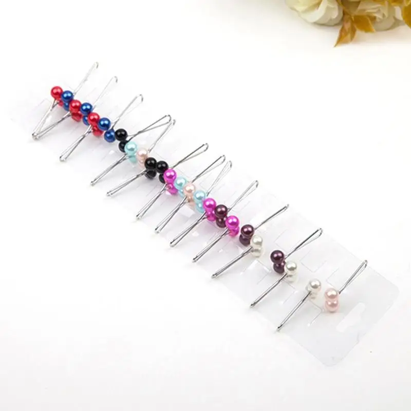 

12 Pcs Scarf Clip Lady Muslim Headscarf Shawl Scarf Clips Random Brooches Women Brooch Accessories Ball Pin Color Hijab Sha B5T4