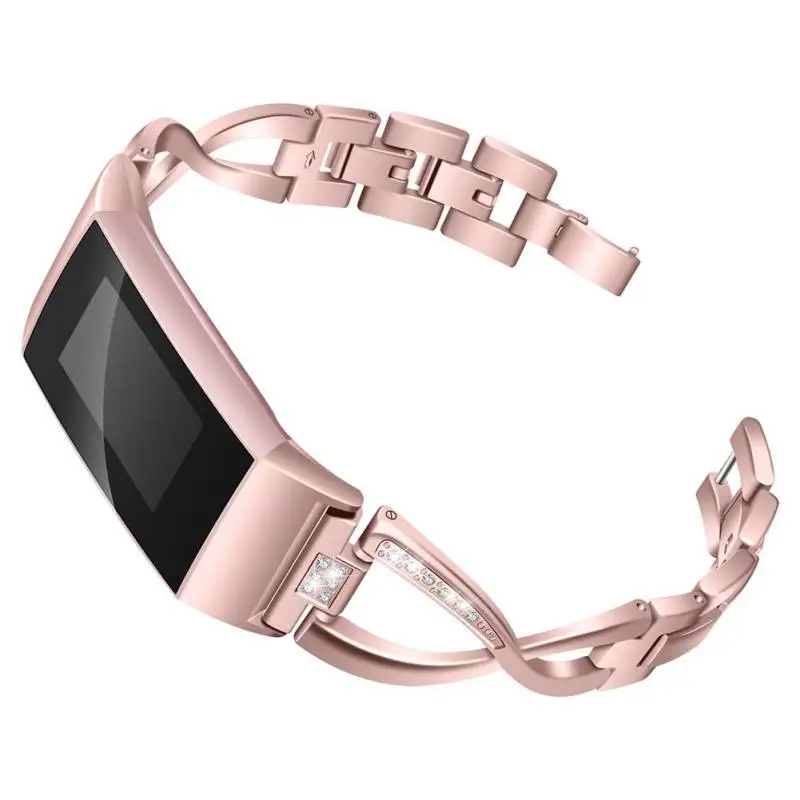 Красочные умные часы браслет ремешок для запястья forFitbit charge 3 с x образным