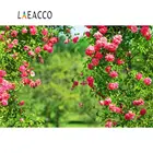 Фон Laeacco для фотосъемки новорожденных светильник весенними цветами и зеленой лозой