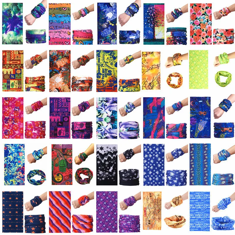 Бесшовная Балаклава 3D волшебный шарф маска для шеи и лица призрак череп скелет