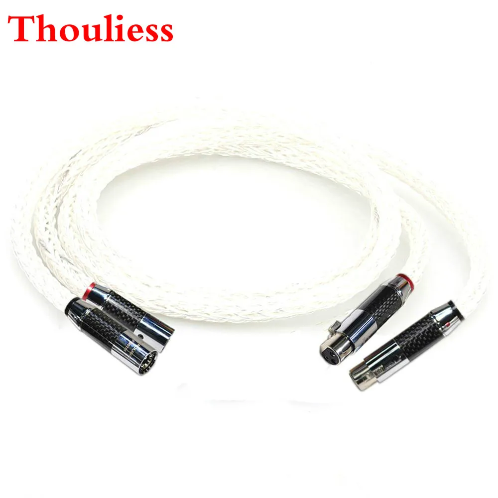 Thouliess пара HIFI 16 + 16AG 7nOCC посеребренный XLR аудиопровод Папа мама Hi EndCarbon Fiber 3pin