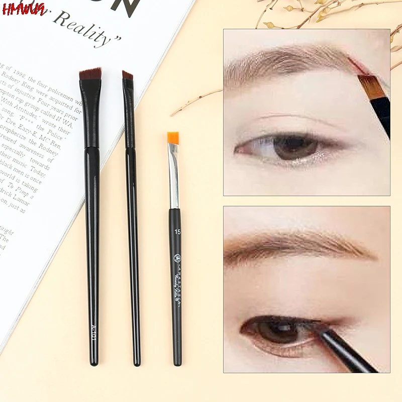 

Hot Brow Contour Brush Eyebrow Eyeliner Brush Professional Small Angled Eyebrow Brush High Quality Brand Makeup Brush Tools A101