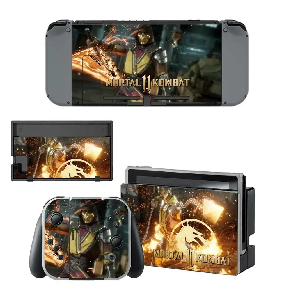Наклейки Nintendo switch Skin Mortal Kombat Switch для консоли Joy con Controller Dock Skins|Наклейки| |