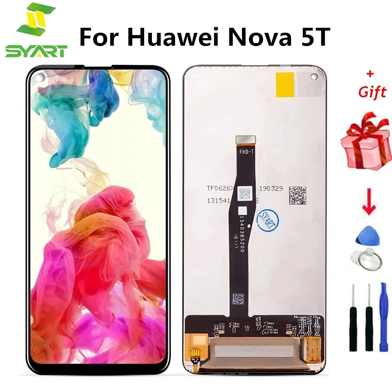 6.26'' AMOLED LCD For Huawei Nova 5T Display Replacement Touch Screen Digitizer Assembly For Huawei YAL-L21 L61A L61D L71A LCD enlarge
