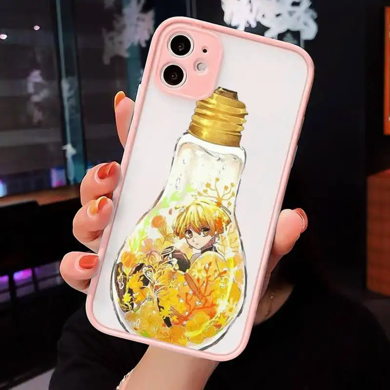 

Demon Slayer Phone Case Matte Transparent for iPhone 7 8 11 12 s mini pro X XS XR MAX Plus cover funda