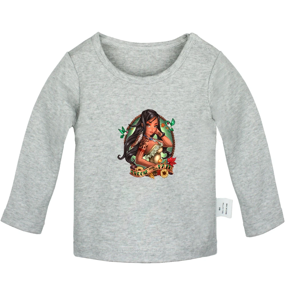 Футболки для новорожденных с рисунком принцессы Покахонтас Выберите свой