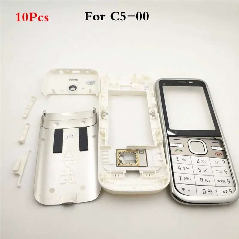 

Передняя средняя рамка, задняя крышка, батарейный отсек для Nokia C5 C5-00, полное покрытие корпуса с клавиатурой на английском или арабском языке...
