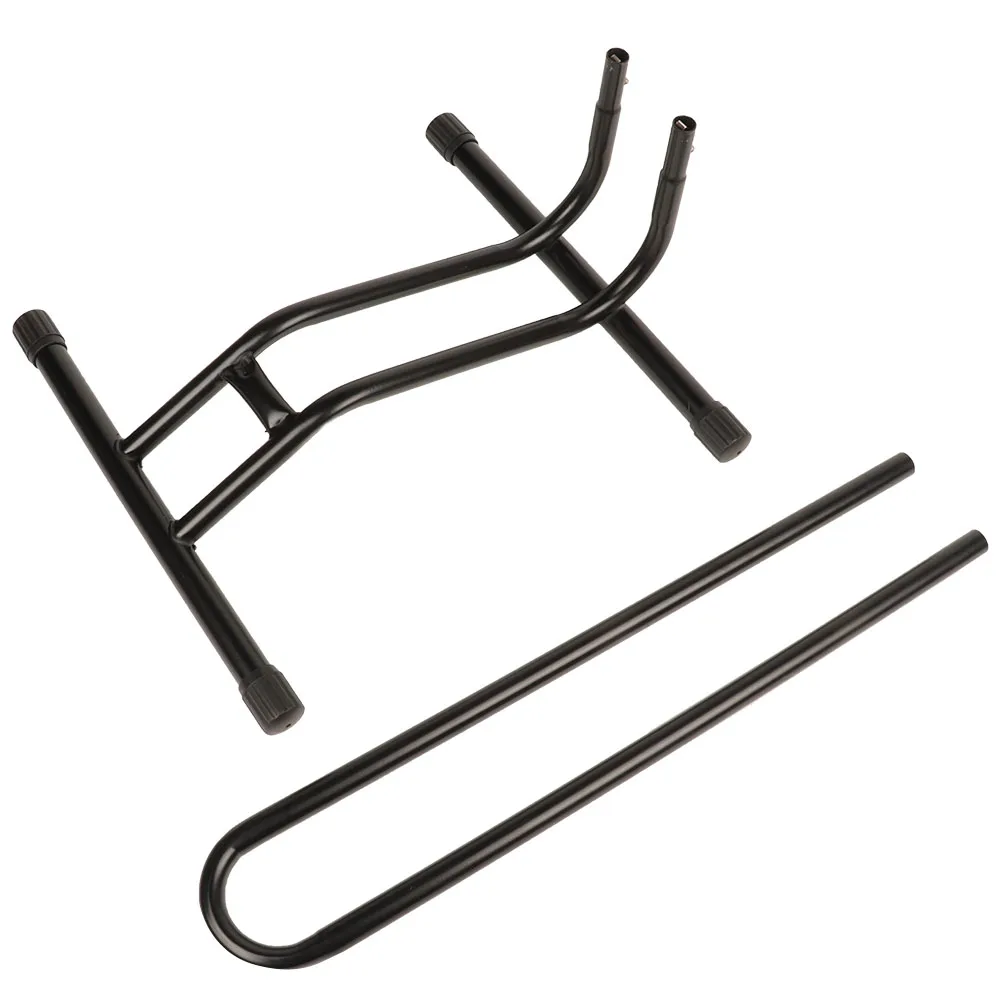 

L-type Black Bicycle Floor Parking Holder Stand Garage Storage Bike Rack Accessory
