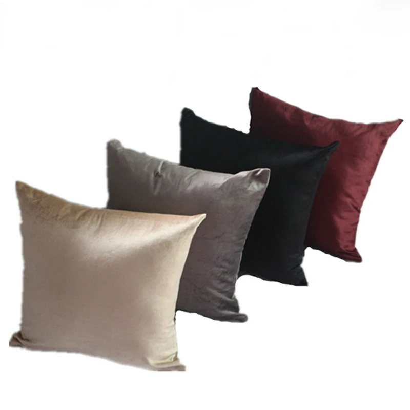 Бесплатная доставка вискозная простая бархатная Наволочка на подушку 40/45/50/55/60/65