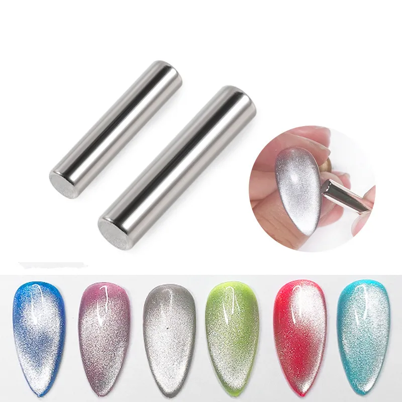 

1 Pc Cylindrical Magnetic Stick 5D Nail Art Spar UV Gel Cat's Eye Effect Manicure Tool Multi-function DIY Panicure Magnet Tools