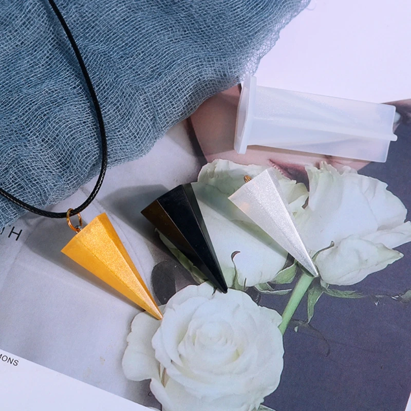 

Resin Conical Silicone Mould Resin Decorative Craft Jewelry Charms Pendant Carft R2LE