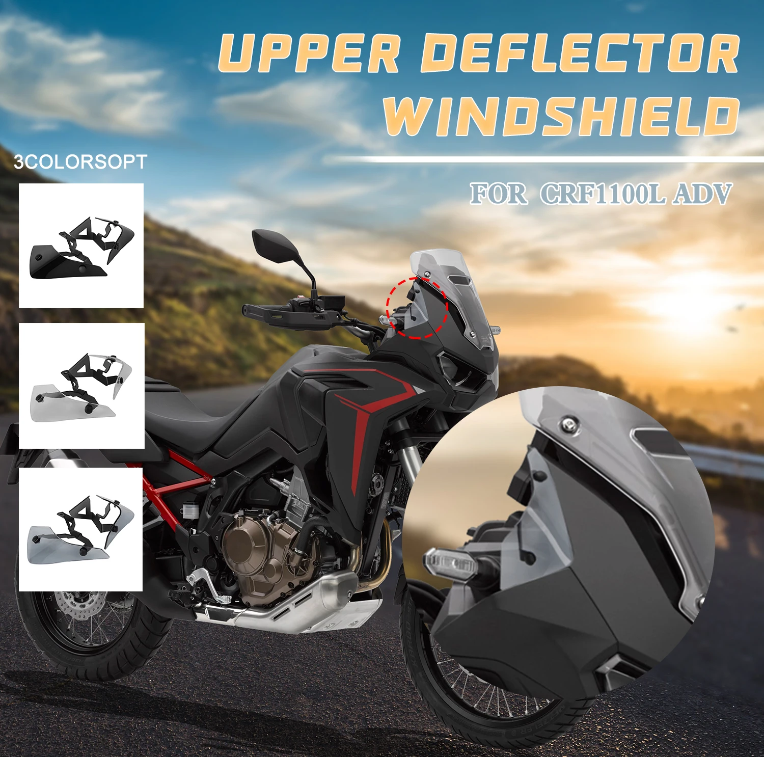 Покрытие для ветрового стекла CRF 1100 L боковые панели дефлектор ветра Honda CRF1100L Africa