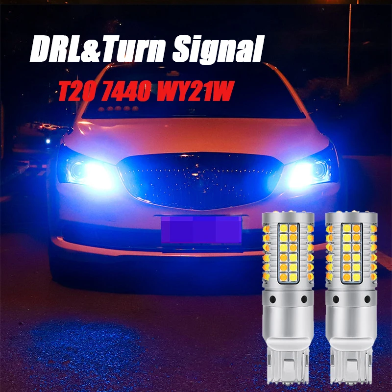 

Дневные ходовые огни для Chevrolet 7440 T20 WY21W, 2 шт.