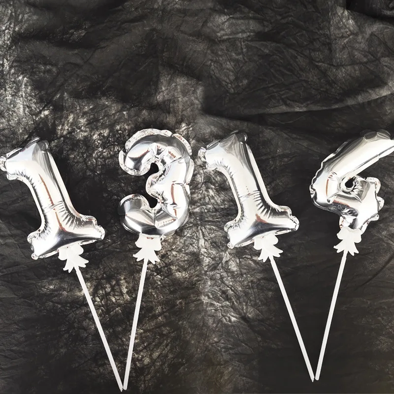 2 шт. воздушный шар в форме цифры торт Топпер детский день рождения украшения для