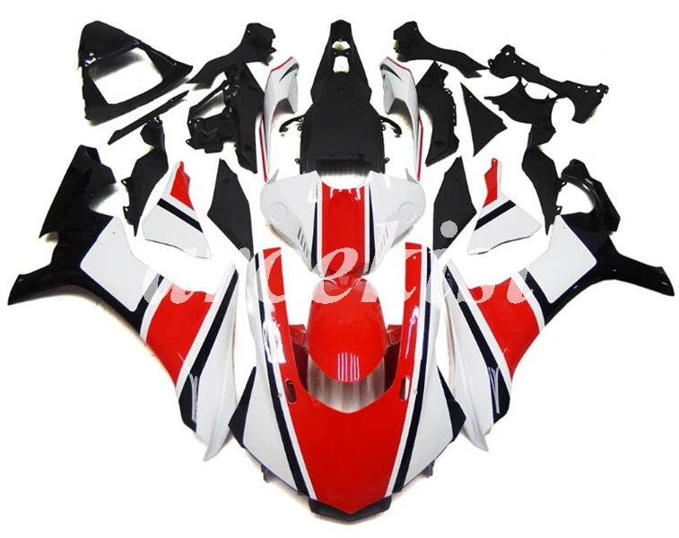 

Новый ABS инъекции мотоцикл Полный обтекатели комплект подходит для YAMAHA YZF-R1 2015 2016 2017 2018 15, 16, 17, 18, r1 тела комплект красного и белого цвета