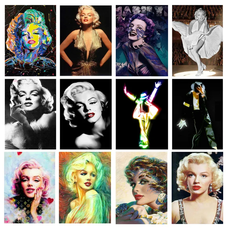 Новая горячая распродажа алмазная картина Мэрилин Монро полностью
