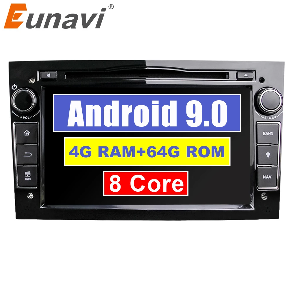 Автомагнитола Eunavi 2 Din Android 9 0 DVD стерео мультимедиа для Opel Corsa Vectra CD Meriva Vivaro Tigra Signum