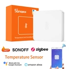 Датчик температуры и влажности SONOFF SNZB-02 ZigBee умный дом eWeLink приложение для проверки в режиме реального времени работает с ZBBridge Alexa Google Home