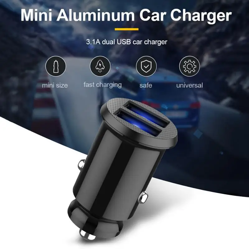 

Dual USB Car Charger 24V Car Mobile Phone Charger Is Suitable For IPhone Xiaomi IPad MP3 And Other Terminal Electronic Products