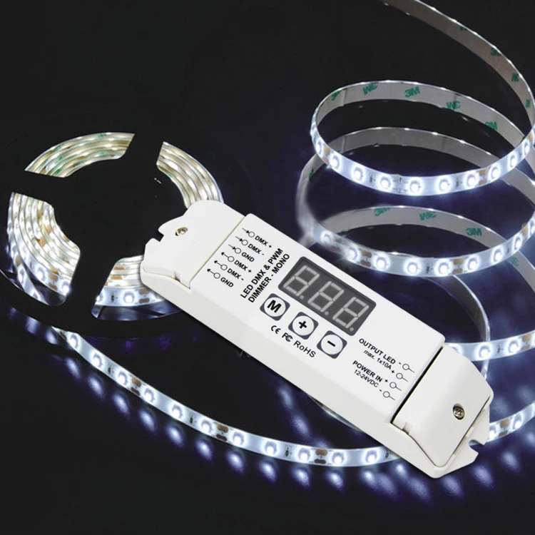 Одноцветная Светодиодная лента постоянного тока 12-24 В контроллер DMX512 BC-831