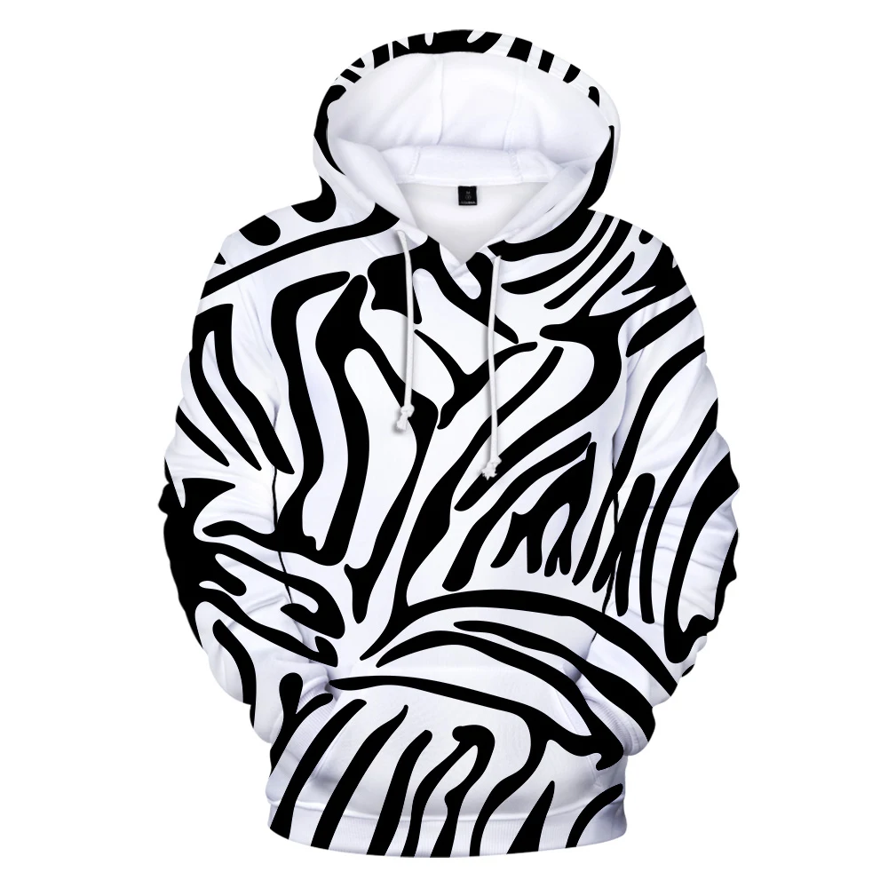 

Fashion Design Animal Texture Hoodies Sweatshirts men/women Harajuku Style Animal Zebra Pattern Texture 3D Hoody Clothes