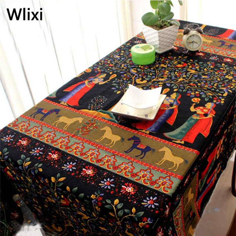 Wlixi Юго-Восточная азиатская скатерть для стола с изображением желаемого дерева