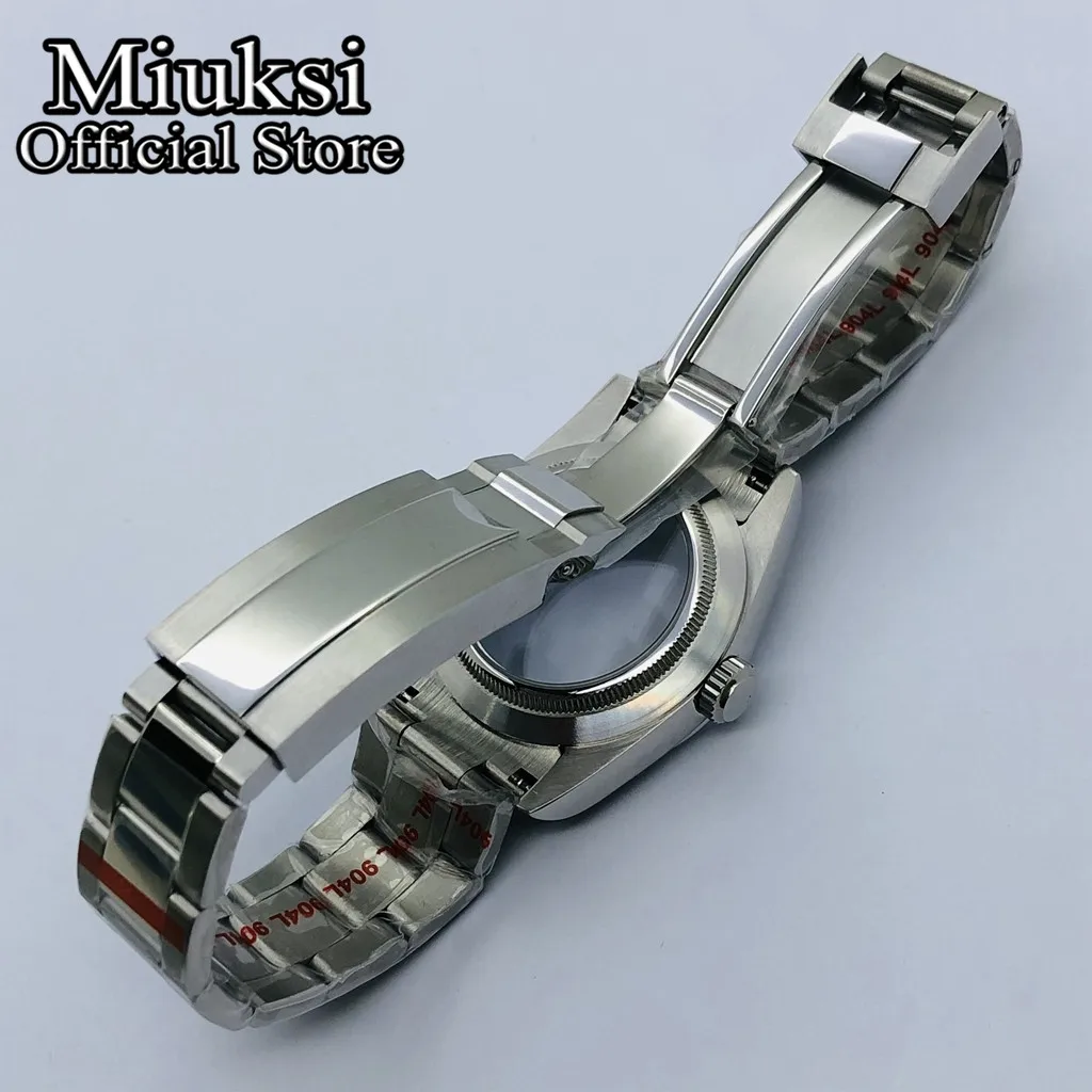 Чехол Miuksi 36 мм/40 мм с сапфировым стеклом подходит для даты NH35 NH36 ETA2824 2836 Miyota 8205 8215